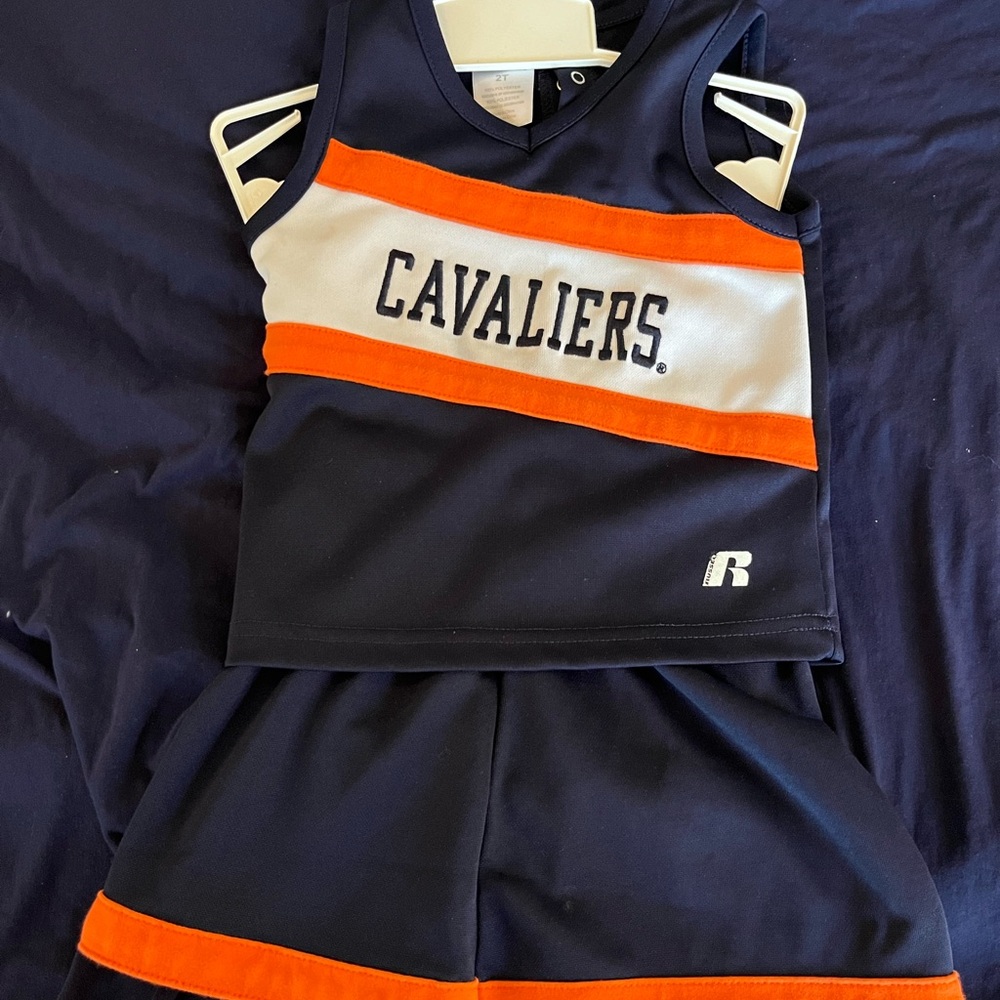 Cavaliers Cheerleading Set - Navy and Orange